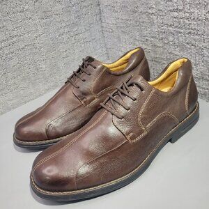 Jos. A. Bank Men's Size 11.5D Brown Leather Lined Lace Up Oxford Dress Shoes